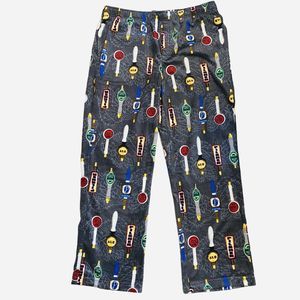 NWOT Beer Tap Design Soft Fleece Pajama Sleep Lounge Pant Gray Multi Men’s Sz L